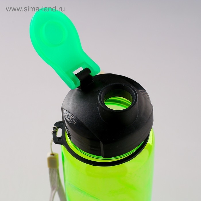 Бутылка для воды спортивная, 650 мл, 23 х 7 см, зеленая Бутылка для воды спортивная, 650 мл, 23 х 7 см, зеленая