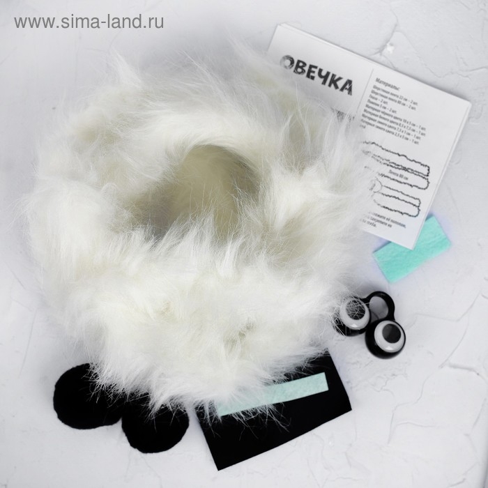 Набор для создания игрушки «Овечка» из меховых палочек Набор для создания игрушки «Овечка» из меховых палочек