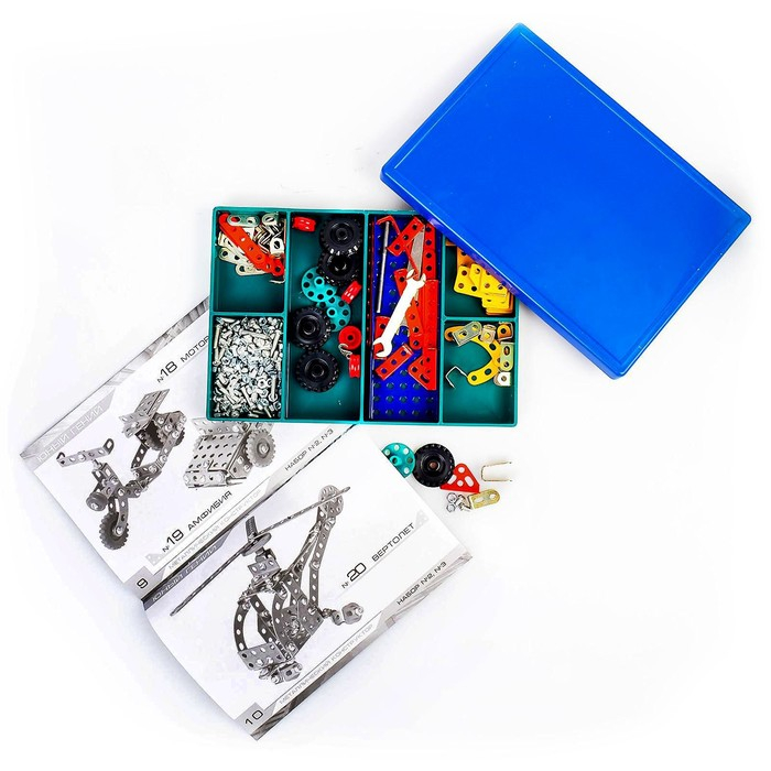 Конструктор «Юный гений №3», 297 деталей, 31 модель, цветной Конструктор «Юный гений №3», 297 деталей, 31 модель, цветной