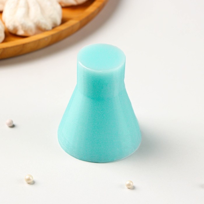 Силиконовый молд «Ёлочка геометрическая», 5×5×6 см, цвет бирюзовый Силиконовый молд «Ёлочка геометрическая», 5×5×6 см, цвет бирюзовый