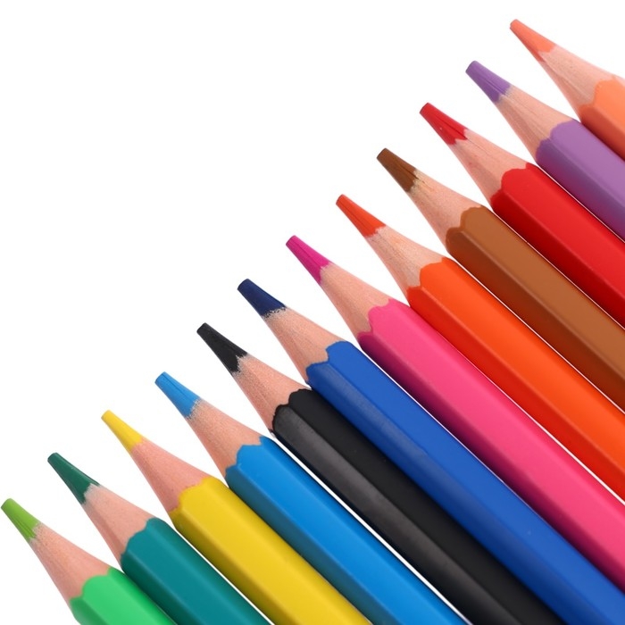 Карандаши 12 цветов ErichKrause Карандаши 12 цветов ErichKrause "Приключения Пети и Волка" пластик, шестигранные, европодвес