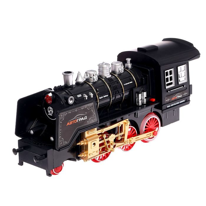 Железная дорога &laquo;Классика&raquo;, свет и звук, с дымом, работает от батареек