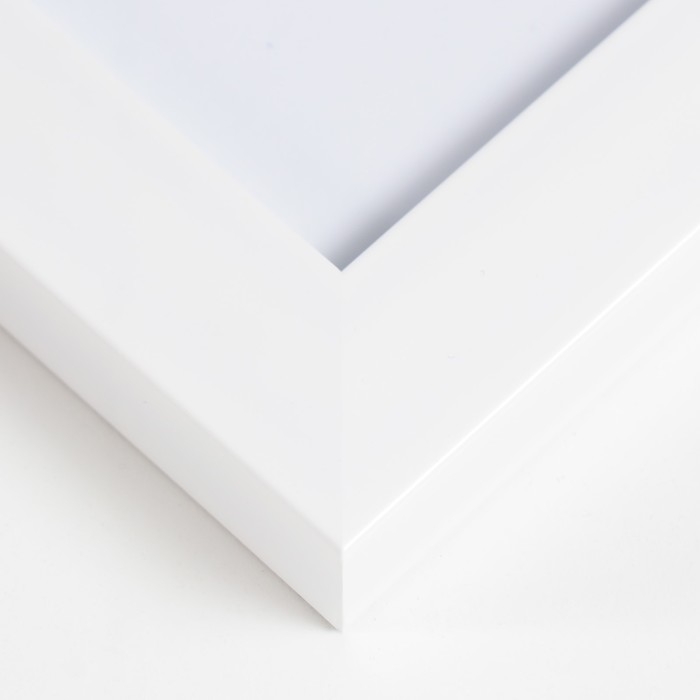 Фоторамка пластик Фоторамка пластик "Gloria" 30х40 см, с паспарту, белый