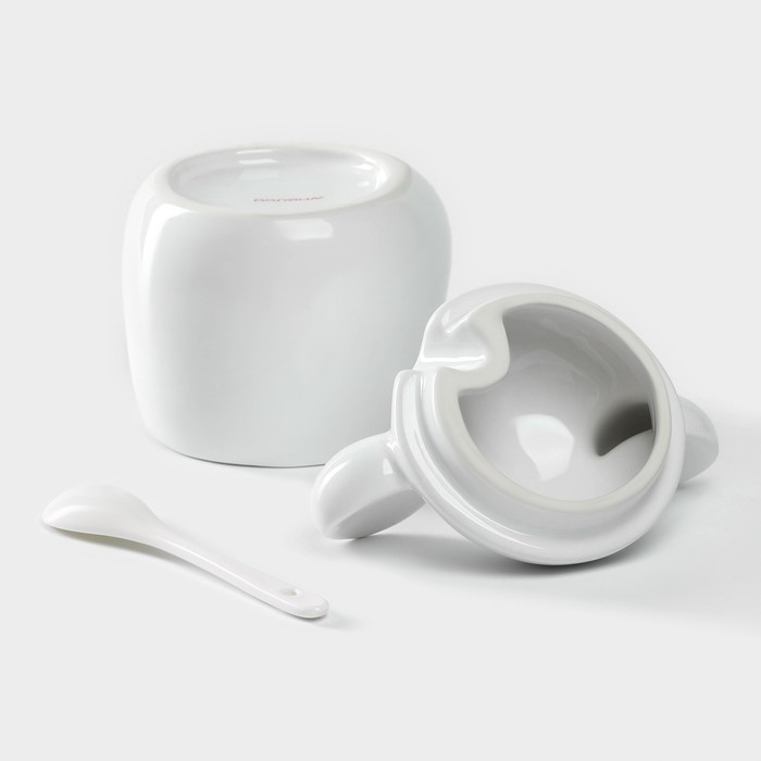 Банка для хранения сыпучих продуктов Доляна «Мишка Отто», 400 мл, 11×12×12,5 см, цвет белый Банка для хранения сыпучих продуктов Доляна «Мишка Отто», 400 мл, 11×12×12,5 см, цвет белый