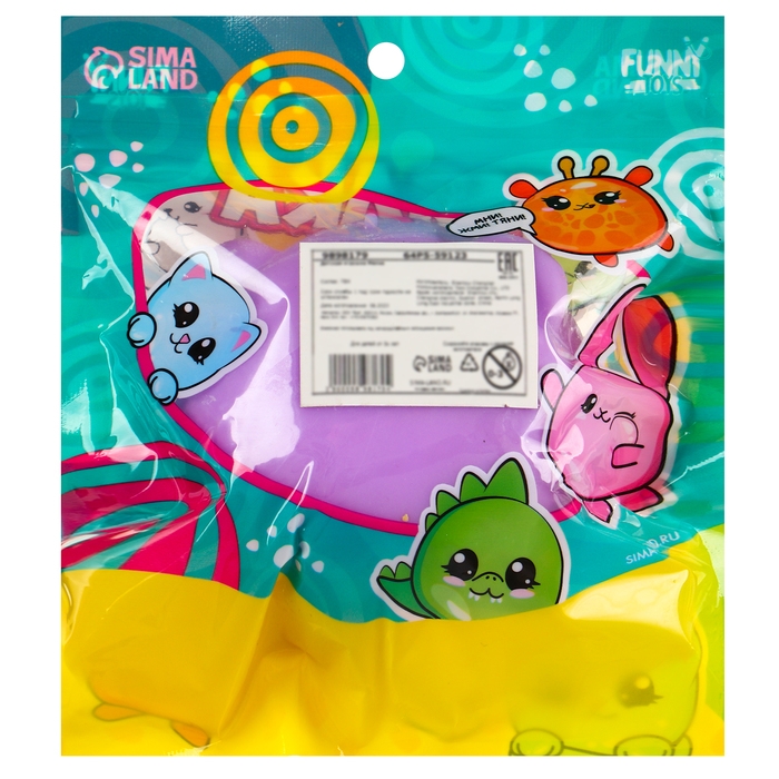 Антистресс сквиш мялка «Кошечка»,с пастой, в пакете Антистресс сквиш мялка «Кошечка»,с пастой, в пакете