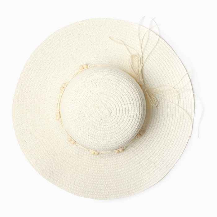 Шляпа женская MINAKU, цв. молочный, р-р 58