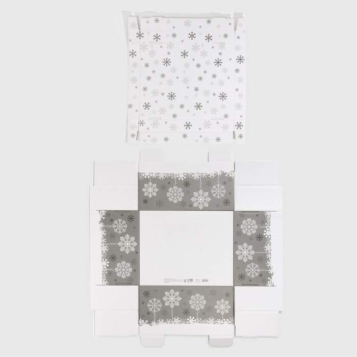 Коробка подарочная новогодняя складная «Let it snow», 31,2 х 25,6 х 16,1 см, Новый год Коробка подарочная новогодняя складная «Let it snow», 31,2 х 25,6 х 16,1 см, Новый год