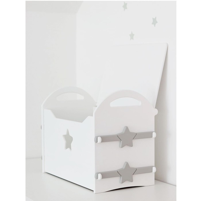 Сундук для игрушек &laquo;Звезда&raquo;, цвет белый