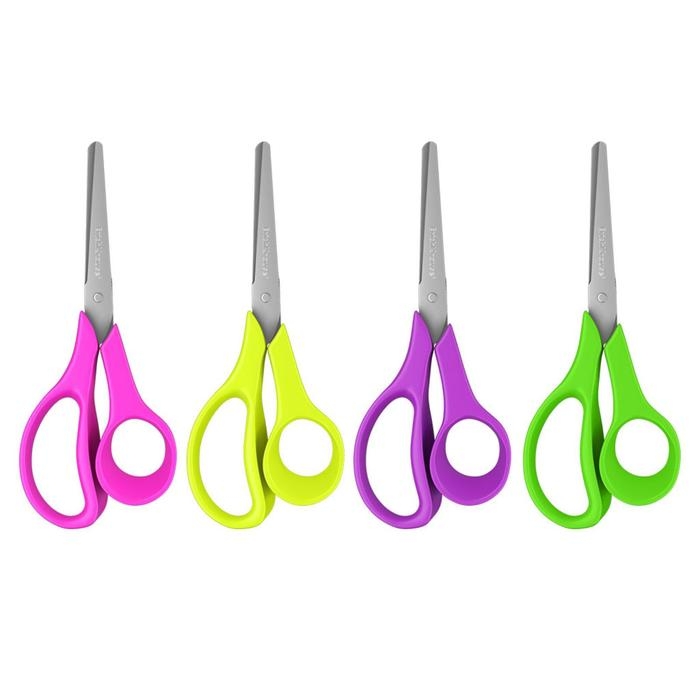 Ножницы детские для левшей 14 см, ErichKrause Joy Ergo, с закруглёнными концами лезвий и линейкой, МИКС Ножницы детские для левшей 14 см, ErichKrause Joy Ergo, с закруглёнными концами лезвий и линейкой, МИКС