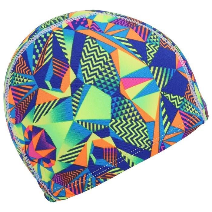 Шапочка для плавания взрослая ONLYTOP, тканевая, обхват 48 см, цвета МИКС Шапочка для плавания взрослая ONLYTOP, тканевая, обхват 48 см, цвета МИКС