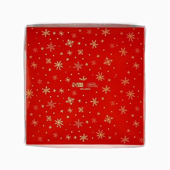 Коробка под 9 конфет с ячейками «Ёлочки», 14.5 х 14.5 х 3 см Коробка под 9 конфет с ячейками «Ёлочки», 14.5 х 14.5 х 3 см