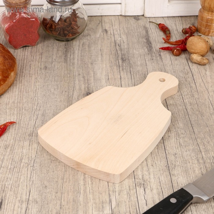 Доска разделочная и сервировочная, береза 23х13 см Доска разделочная и сервировочная, береза 23х13 см