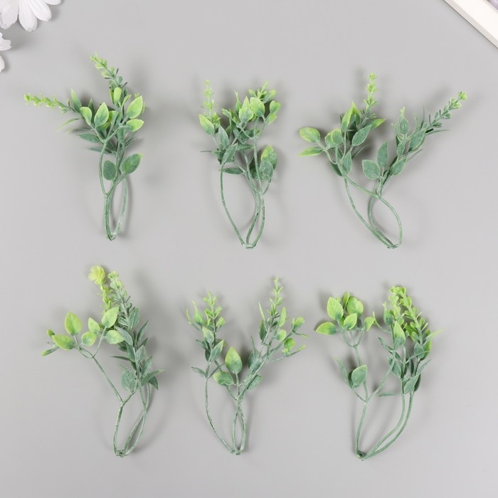 Искусственное растение для творчества "Лиана из листьев эвкалипта" набор 6 шт 39 см