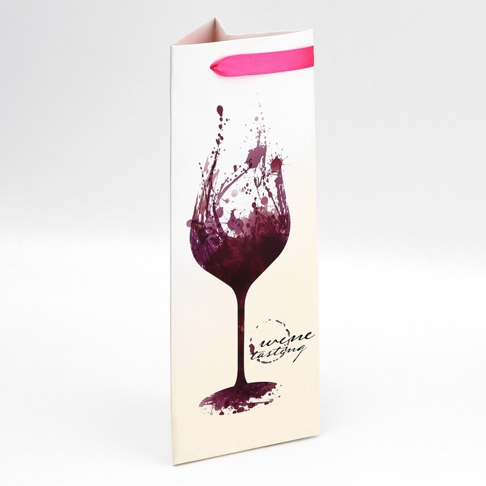 Пакет подарочный под бутылку, Пакет подарочный под бутылку,"Vine",13 × 32 × 11,3 см