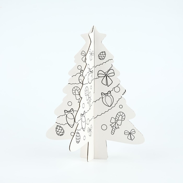 Ёлка раскраска настольная на новый год «Волшебный оленёнок», новогодняя заготовка для творчества Ёлка раскраска настольная на новый год «Волшебный оленёнок», новогодняя заготовка для творчества