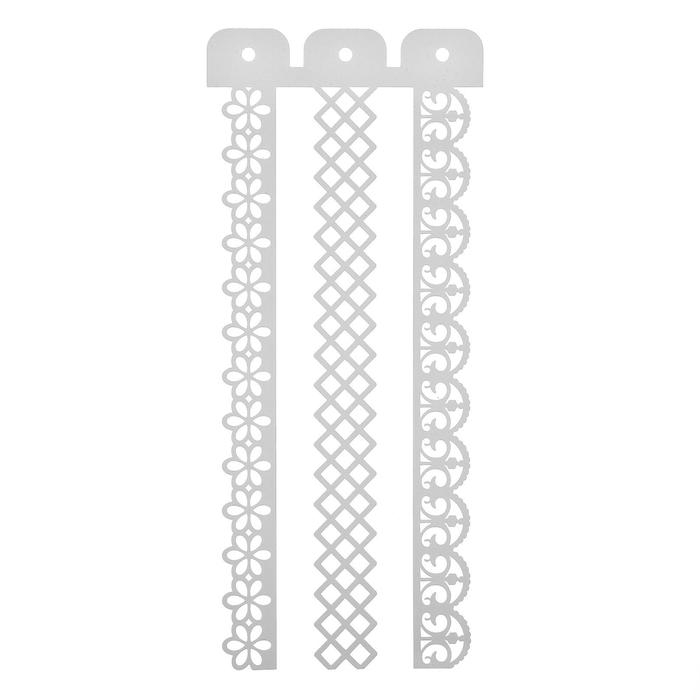 Трафарет пластик Трафарет пластик "Бордюр. Узоры" 10х23 см