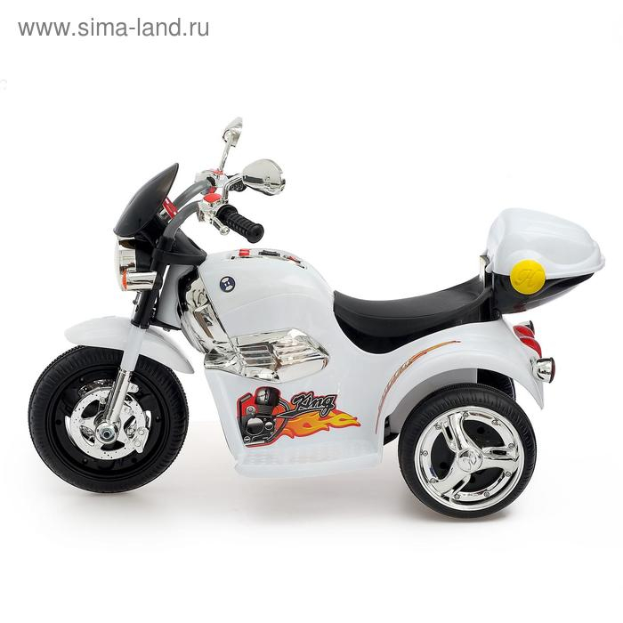Электромобиль «Чоппер», с аккумулятором, световые и звуковые эффекты, цвет белый Электромобиль «Чоппер», с аккумулятором, световые и звуковые эффекты, цвет белый