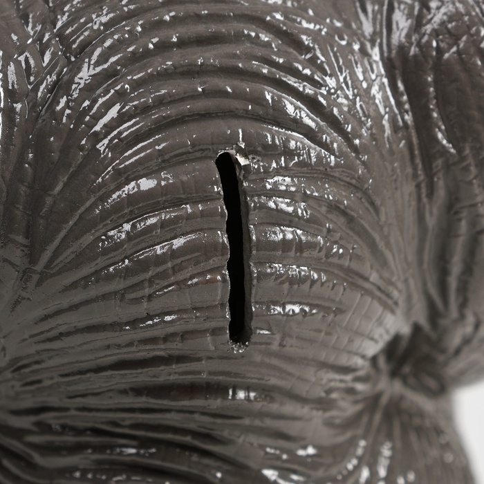 Копилка Копилка "Радостный слон" серый, 19см