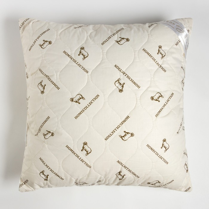 Подушка Подушка "Этель", подстёжка — овечья шерсть, 70х70 см, тик