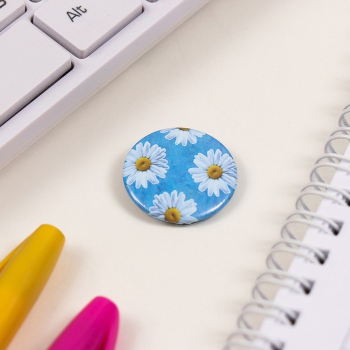 Значки закатные набор 8 шт d=25 мм Значки закатные набор 8 шт d=25 мм "Голубые" 16,5х17 см