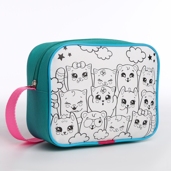 Сумка детская для девочки через плечо  Сумка детская для девочки через плечо "Милые котята" 17х13х5 см