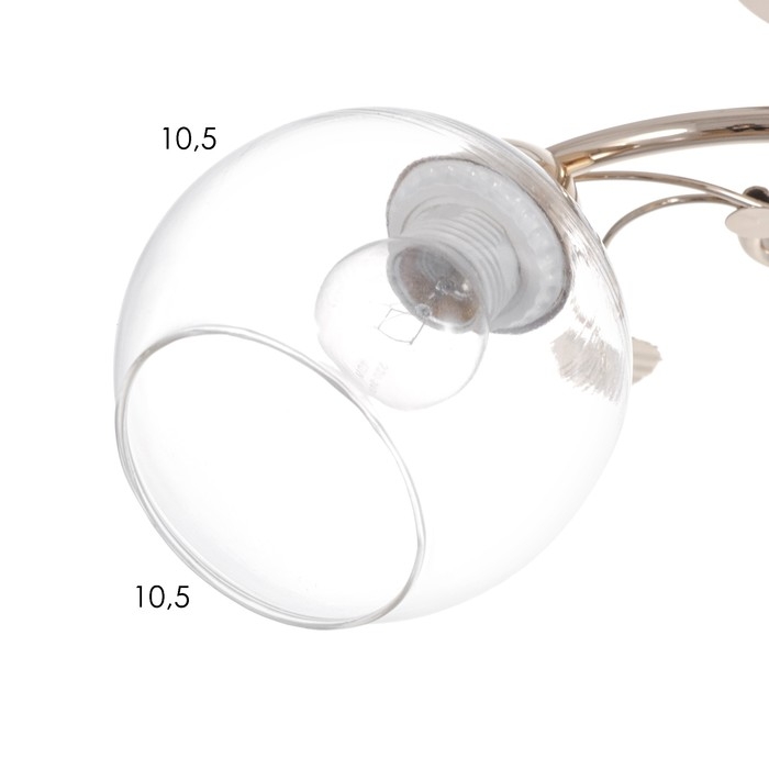 Люстра Люстра "Алеста" 2х60Вт Е27 Золото 46х15х23см