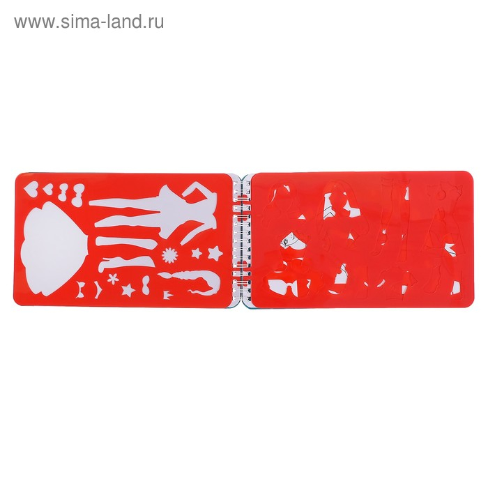 Альбом с наклейками и трафаретами «Стильный образ», 72 стр. Альбом с наклейками и трафаретами «Стильный образ», 72 стр.