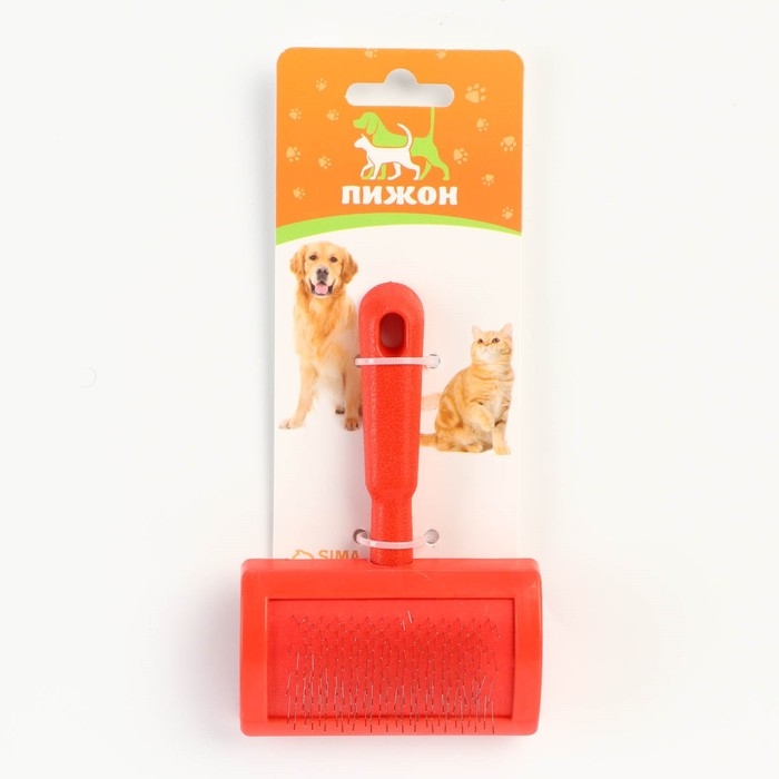 Пуходерка без капель полукруглая, 8,5 х 13 см, красная Пуходерка без капель полукруглая, 8,5 х 13 см, красная