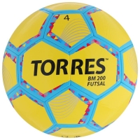 Футзальный мяч TORRES Futsal BM 200, FS32054, машинная сшивка, 32 панели, р. 4, TPU