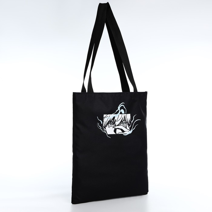 Шопер «Аниме» 35х0.5х40 см, отд без молнии, без подклада, чёрный Шопер «Аниме» 35х0.5х40 см, отд без молнии, без подклада, чёрный