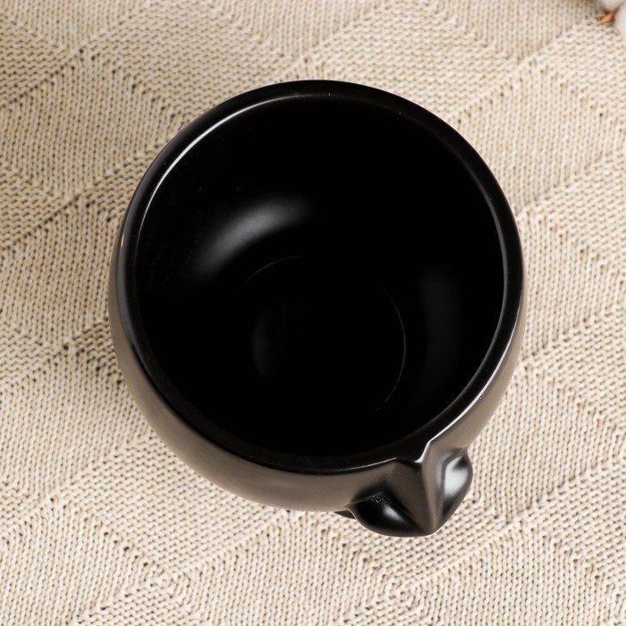 Кашпо  Кашпо "Дыхание" черное, 12х12х10см