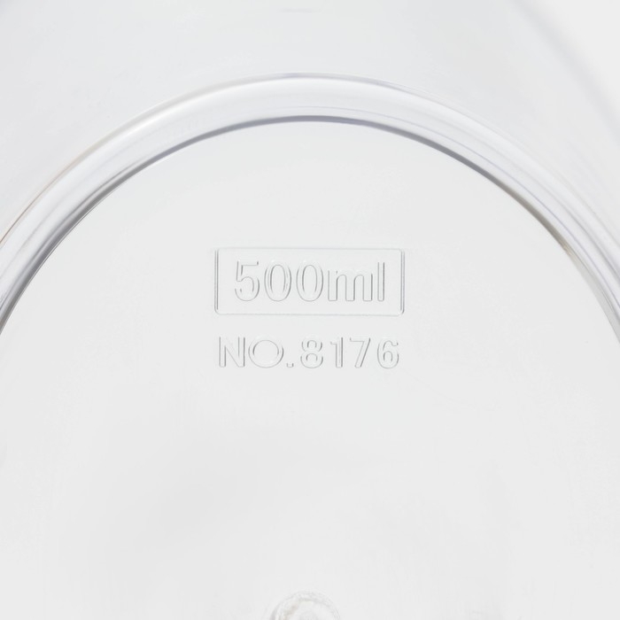 Стакан мерный, 500 мл, 16×9,7×11 см, цвет прозрачный