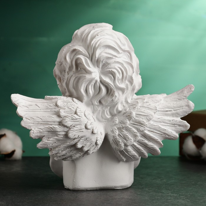 Фигура Фигура "Ангелочек лежит" белый, 21х10х20см