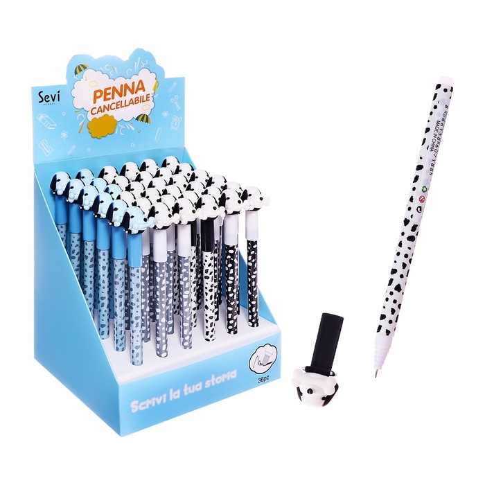 Ручка гелевая 0.5 мм, со стираемыми чернилами, синяя, штрихкод на штуке, МИКС Собачки Ручка гелевая 0.5 мм, со стираемыми чернилами, синяя, штрихкод на штуке, МИКС Собачки