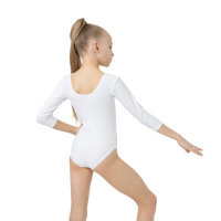 Купальник для гимнастики и танцев Grace Dance, р. 30, цвет белый