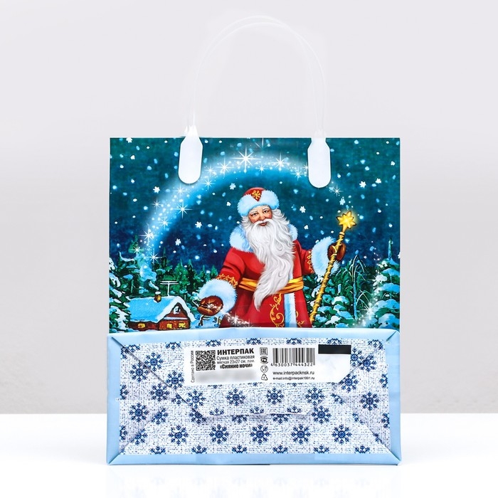 Новый год. Пакет  Новый год. Пакет "Сияние ночи", мягкий пластик, 22 х 25 см.