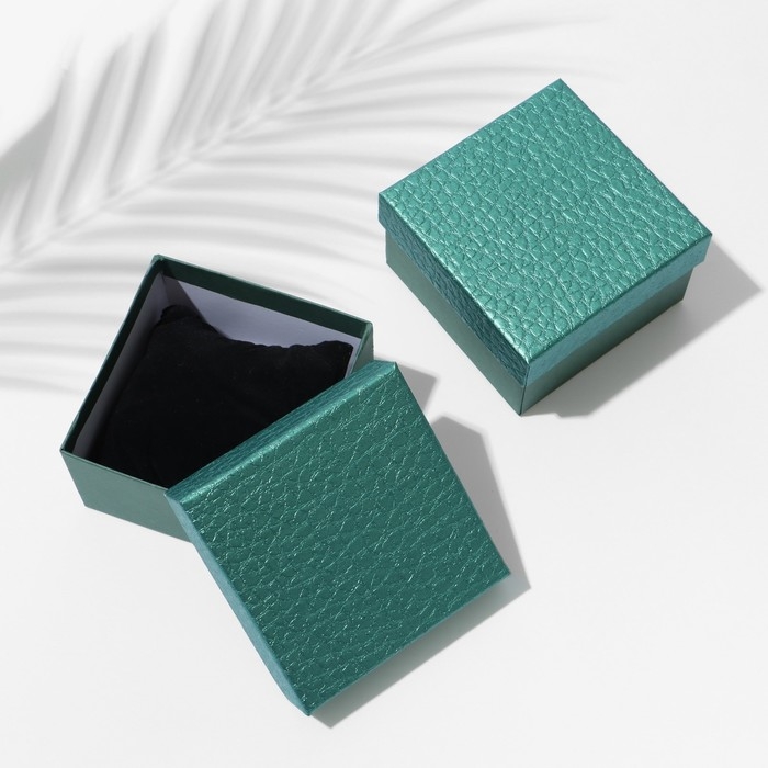 Коробочка подарочная под часы «Животный принт» симпл, 9×9, цвет зелёный Коробочка подарочная под часы «Животный принт» симпл, 9×9, цвет зелёный