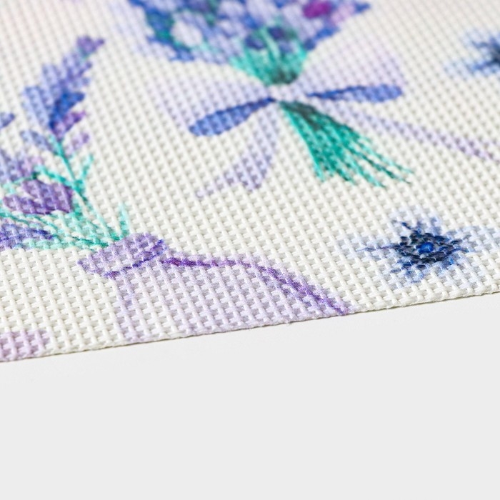 Салфетки сервировочные на стол Доляна «Спокойствие», 4 шт, 45×30 см, цвет фиолетовый