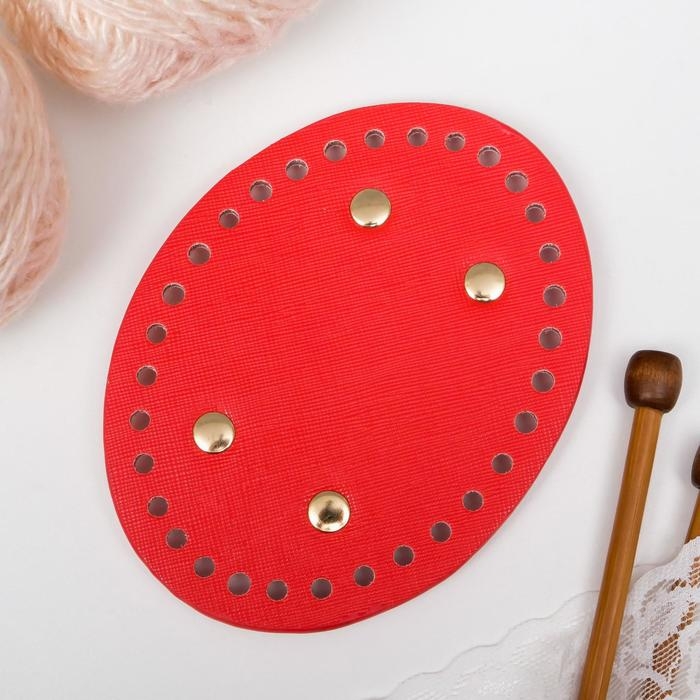 Основа для вязаных изделий кожзам Основа для вязаных изделий кожзам "Овал" МИКС 9,5х12 см