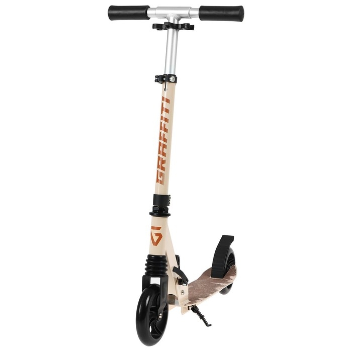Самокат GRAFFITI, складной, колёса PU 145 мм, ABEC 7, амортизатор передний, алюминиевый Самокат GRAFFITI, складной, колёса PU 145 мм, ABEC 7, амортизатор передний, алюминиевый