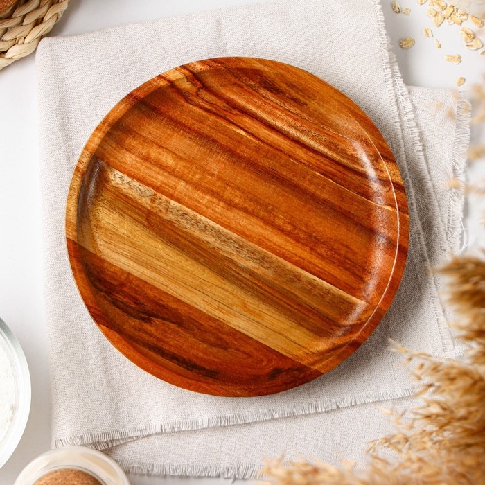 Тарелка Magistro Milk, d=20 см, акация Тарелка Magistro Milk, d=20 см, акация