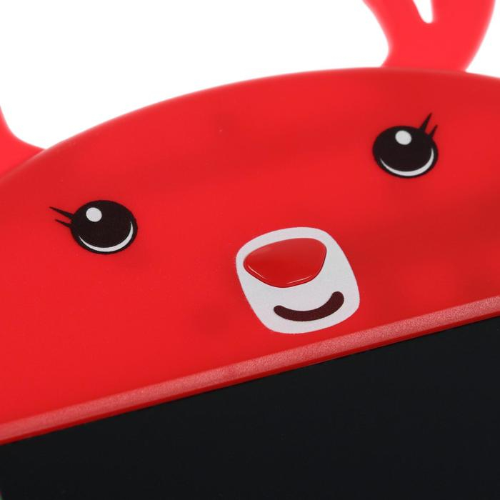 Планшет для рисования и заметок Luazon Планшет для рисования и заметок Luazon "Олененок", 9,", функция блокировки, красный