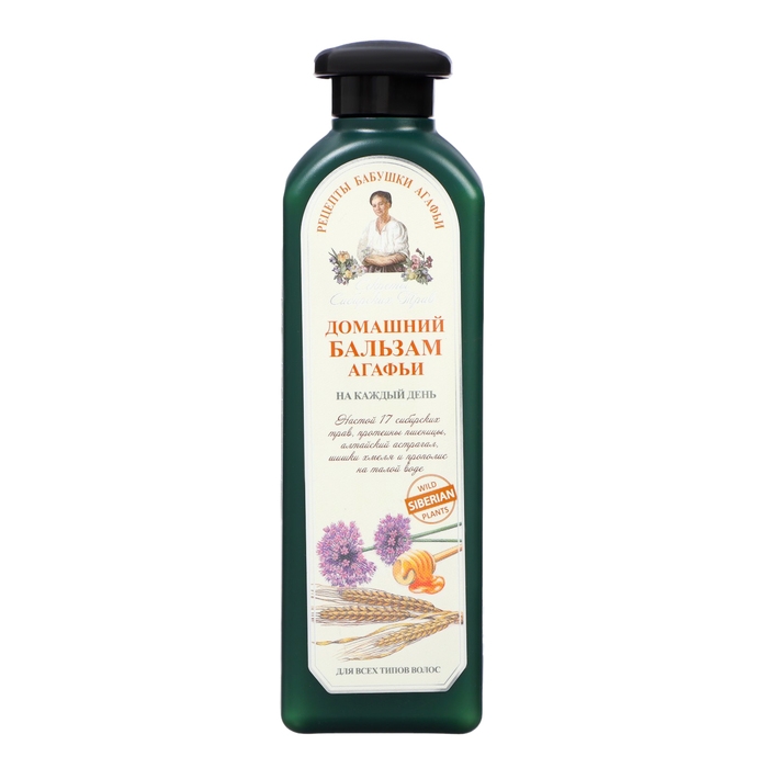 Бальзам для волос Рецепты бабушки Агафьи, домашний для всех типов волос, 350 мл Бальзам для волос Рецепты бабушки Агафьи, домашний для всех типов волос, 350 мл