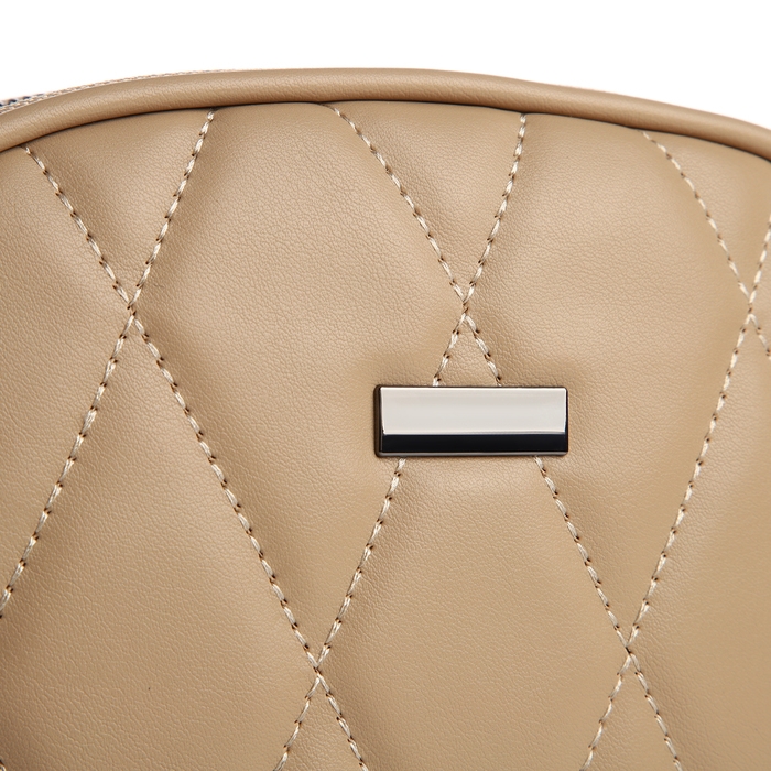 Сумка женская кросс-боди на молнии, цвет бежевый Сумка женская кросс-боди на молнии, цвет бежевый