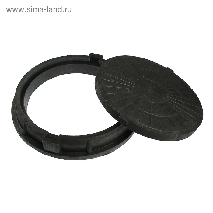 Люк полимерный, легкий, 70 кН, нагрузка до 7 т, черный Люк полимерный, легкий, 70 кН, нагрузка до 7 т, черный