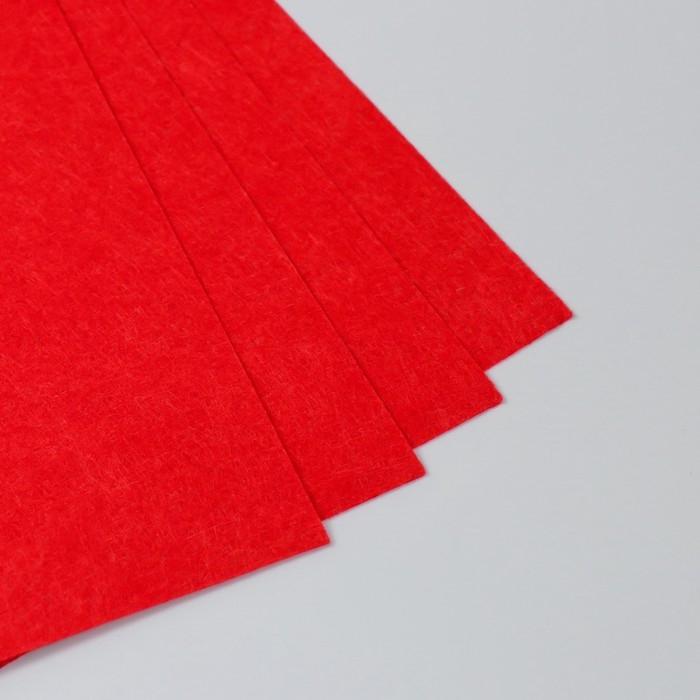 Фетр 1 мм Фетр 1 мм "Красный" набор 4 листа 30х40 см