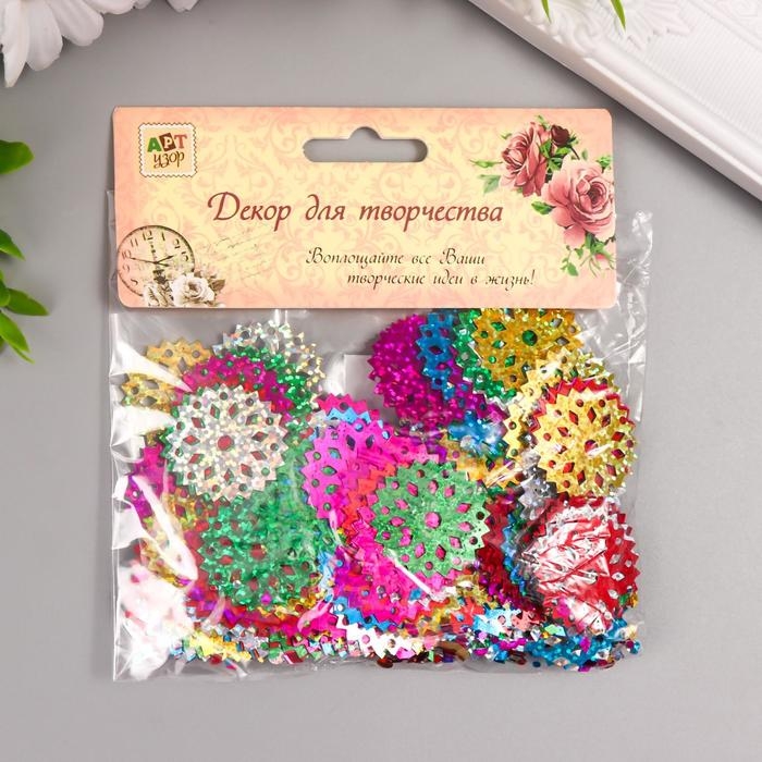 Декор для творчества набор Декор для творчества набор "Снежинки" 30 грамм 12,5х11 см