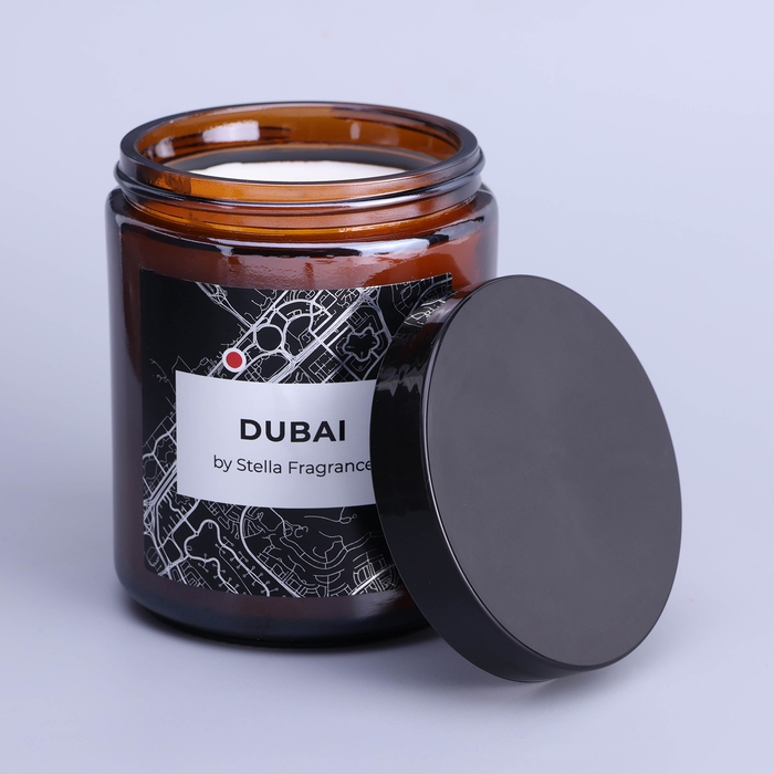 Ароматическая свеча в банке  Ароматическая свеча в банке "DUBAI", цитрус, специи, 250 г