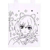 Сумка-шопер, раскраска &laquo;Аниме: девочка&raquo;