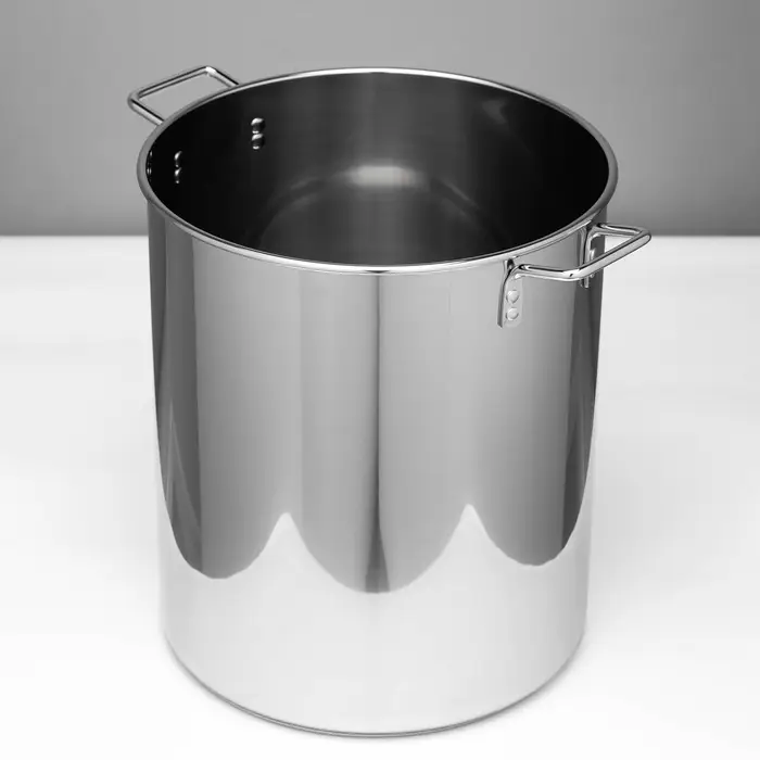 Котёл Катунь &laquo;Общепит&raquo;, 50 л, d=40 см, h=45.5 см, с крышкой, капсульное дно, индукция, нержавеющая сталь, хромированная